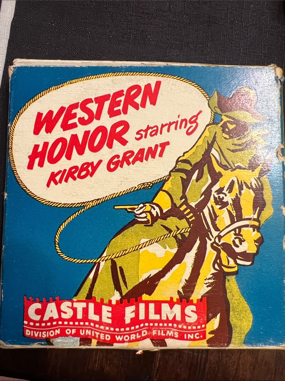 Western Honor starring Kirby Grant - Vintage Castle Films Box